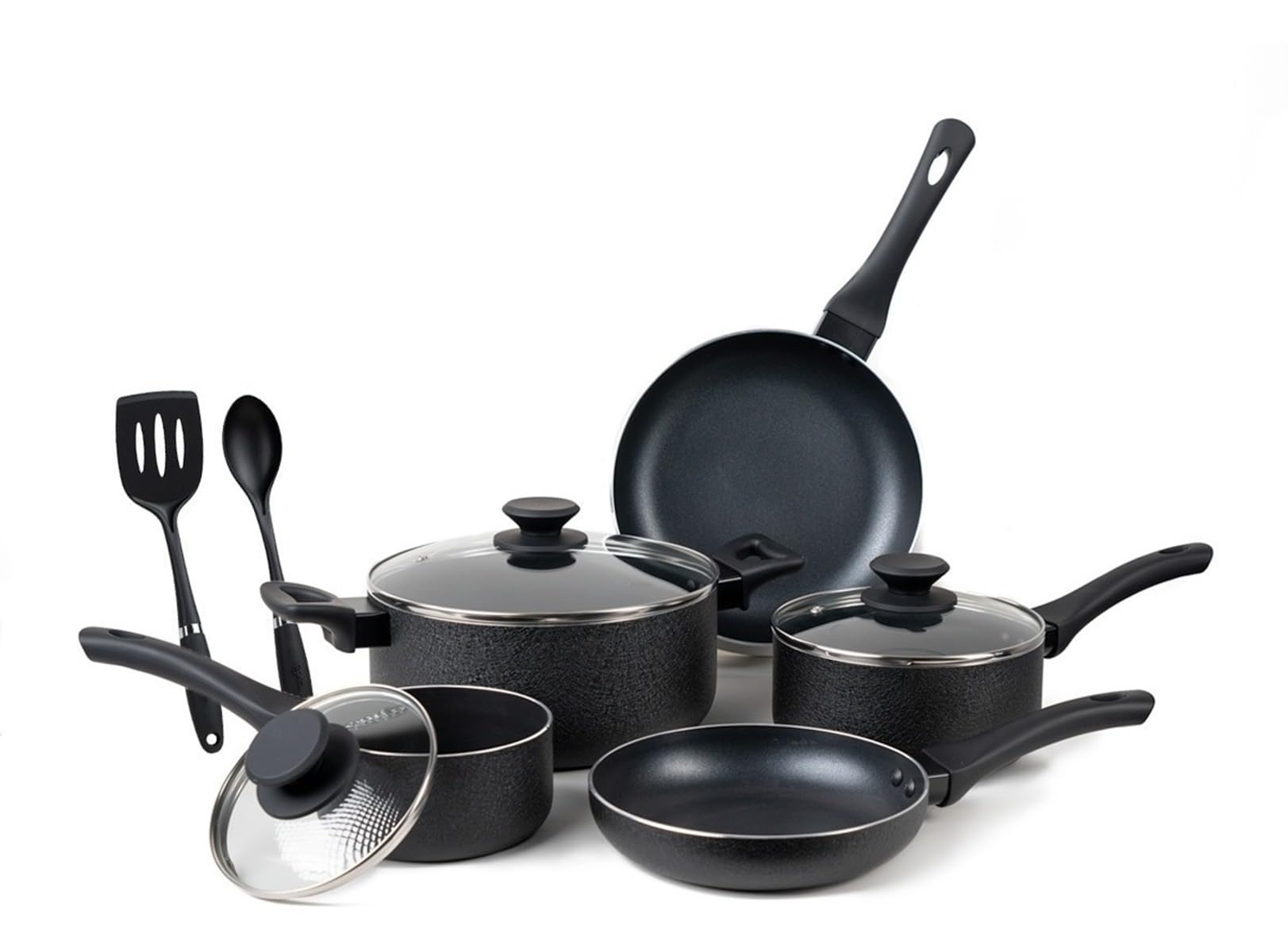 Amazon.com: Oster Ashford 10 Piece Aluminum Nonstick Cookware Set